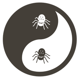 yin yang and spider