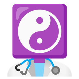 yin yang and stethoscope