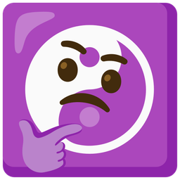 yin yang and thinking face