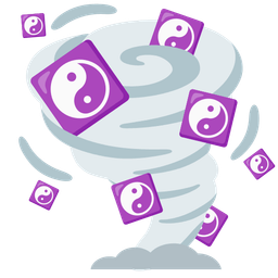 yin yang and tornado