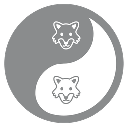 yin yang and wolf