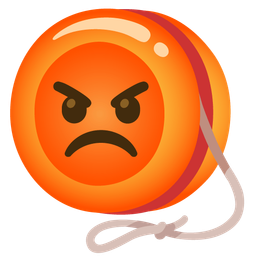 yo-yo and enraged face