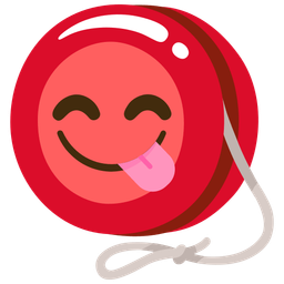 Yo-yo and Face savoring food