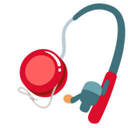 yo-yo and fishing pole