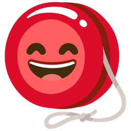 Yo-yo and Grinning face with smiling eyes