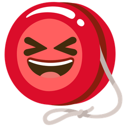 Yo-yo and Grinning squinting face