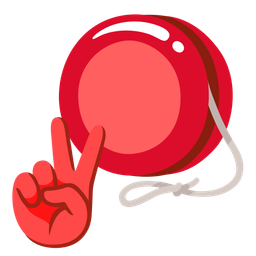 yo-yo and peace symbol