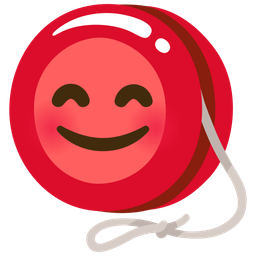 Yo-yo and Smiling face with smiling eyes