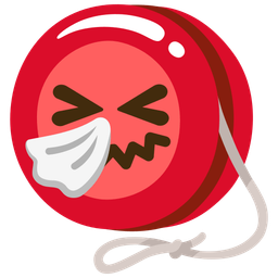 yo-yo and sneezing face