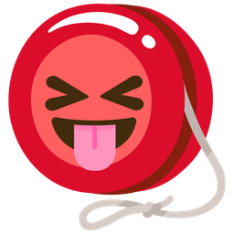 Yo-yo and Squinting face with tongue