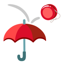 yo-yo and umbrella