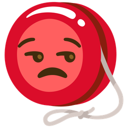 yo-yo and unamused face