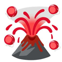 yo-yo and volcano