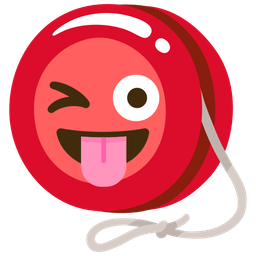 Yo-yo and Winking face with tongue