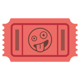 zany face and admission tickets