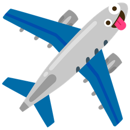 zany face and airplane