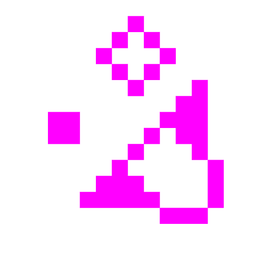 zany face and alien monster