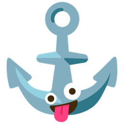 zany face and anchor