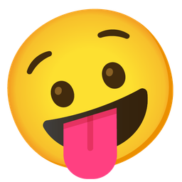 zany face and anguished face