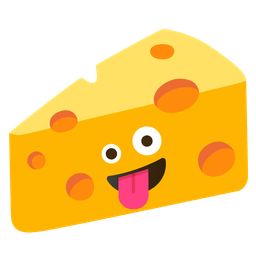 zany face and cheese wedge