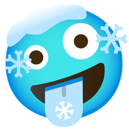 zany face and cold face