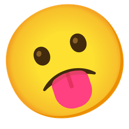 zany face and confused face