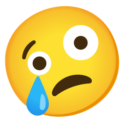 zany face and crying face