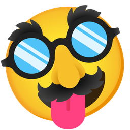 zany face and disguised face