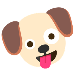 zany face and dog face