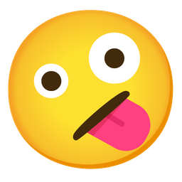 zany face and face with diagonal mouth