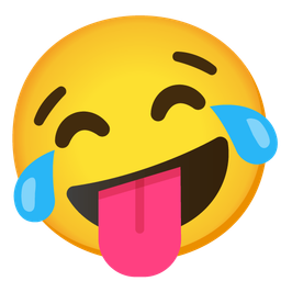 Zany face and Face with tears of joy