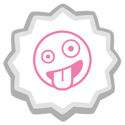 zany face and fish cake with swirl