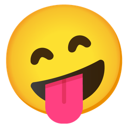 Zany face and Grinning face with smiling eyes