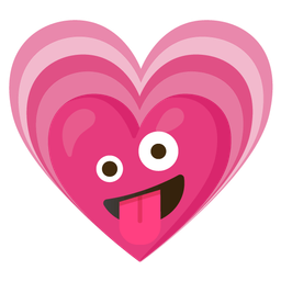 zany face and growing heart