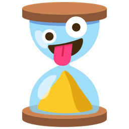 zany face and hourglass done