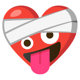 zany face and mending heart