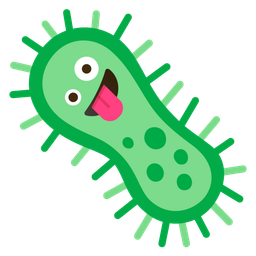 zany face and microbe