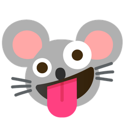 zany face and mouse face