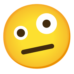 zany face and neutral face