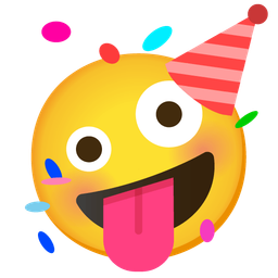 zany face and partying face