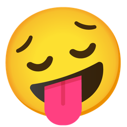 zany face and pensive face