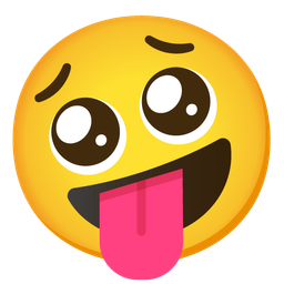 zany face and pleading face