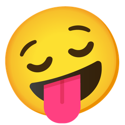 zany face and relieved face