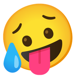 zany face and sad but relieved face