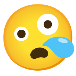 zany face and sleepy face