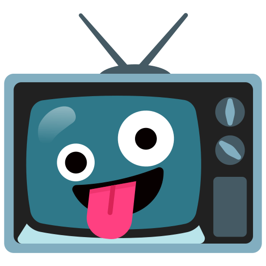 Zany face and Television