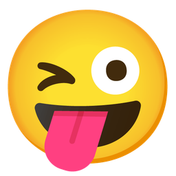 Zany face and Winking face with tongue