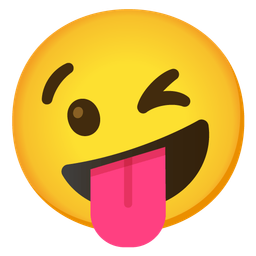 Zany face and Winking face