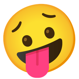 zany face and worried face