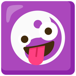 zany face and yin yang